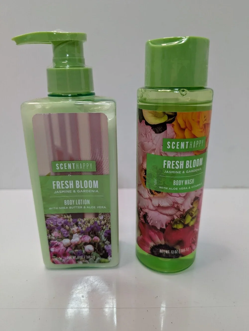Fresh Bloom Jasmine & Gardenia Body Wash And Lotion - Green
